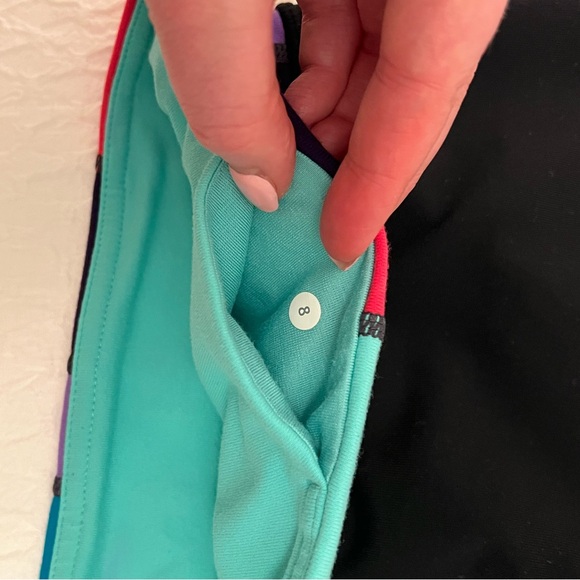 Lululemon Women's shorts with colorful waistband - Picture 5 of 7